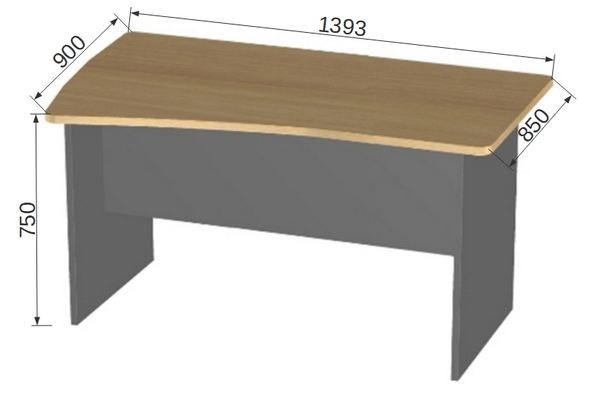 Офисная мебель БэкВэм БВ-4.2 Стол эргономичный левый